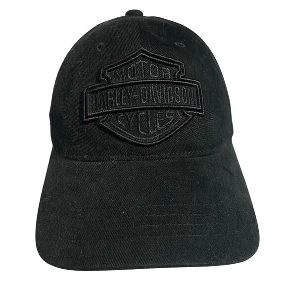 Harley-Davidson MotorClothes Black Baseball Cap Shield Logo  Adjustable - Picture 1 of 7
